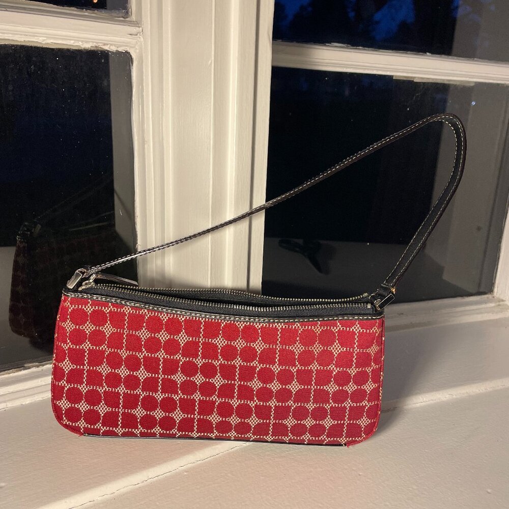 Coach Kate Spade Vintage Noel Dot Bag Small Baguette Bag